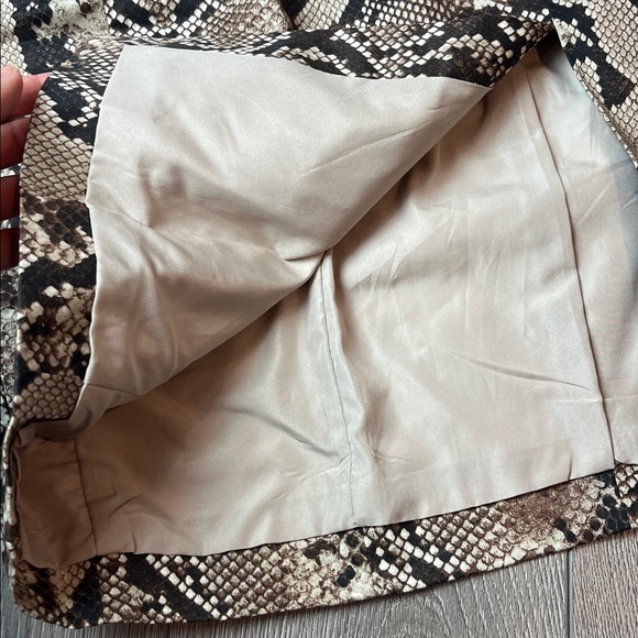 Altuzarra target Black and Tan Snake Print Pencil Skirt size 2 nwt - Picture 5 of 6